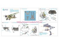 QD+48583   3D Декаль интерьера кабины Westland Lysander Mk.III (Airfix) (с 3D-печатными деталями) (attach3 89459)